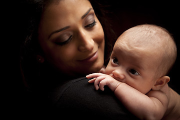Image showing Attractive Ethnic Woman with Her Newborn Baby