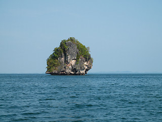 Image showing Island at Phang Nga Bay off the coast of Krabi, Thailand