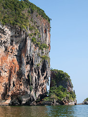 Image showing Cliff near Railay Beach in Krabi, Thailand