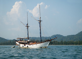 Image showing Tourist vessel in Krabi, Thailand