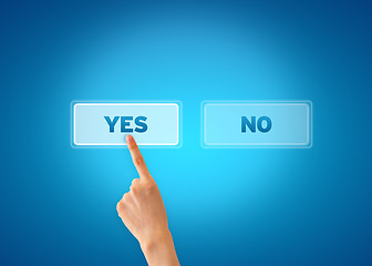 Image showing Yes and No