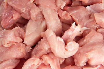 Image showing Closeup of cuts of pork meat