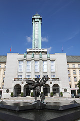 Image showing new city hall in miner city Ostrava