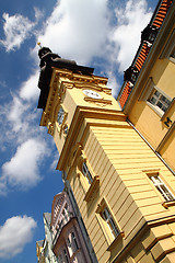 Image showing old city hall in miner city Ostrava