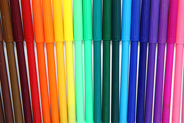 Image showing color felt tip pens