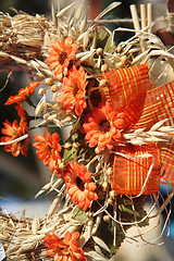 Image showing orange flower background