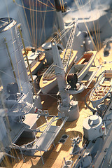 Image showing detail of big war ship 