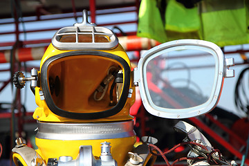 Image showing modern diver helmet 