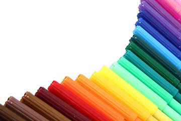 Image showing color felt tip pens