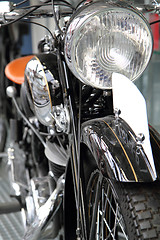 Image showing detail of old motorbike