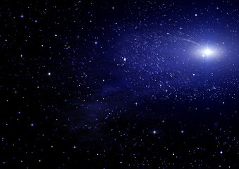 Image showing galaxy in a free space