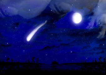 Image showing night sky