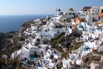 Image showing White Santorini houses