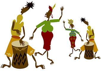 Image showing African musicians