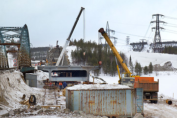 Image showing Construction of new bridge