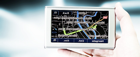 Image showing Gps in a man hand.