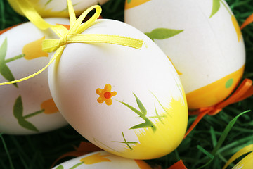 Image showing Painted easter eggs 