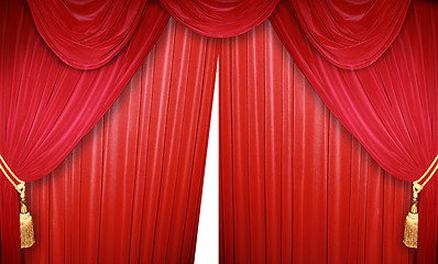 Image showing elegant theater curtain