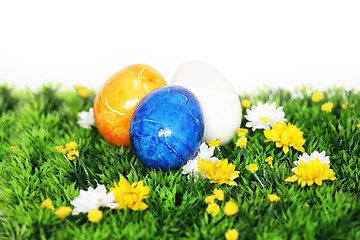 Image showing painted Easter eggs