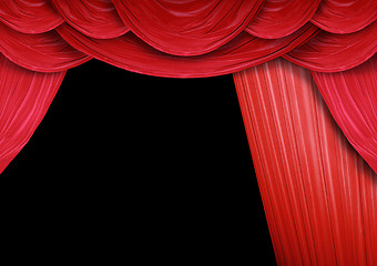 Image showing Curtain opens