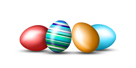 Image showing Easter Eggs isolated