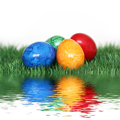 Image showing Colorful egg mix