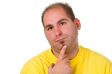 Image showing Contemplative young man