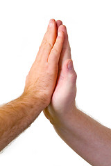 Image showing Give me five