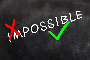 Image showing Conceptual image of making the impossible possible