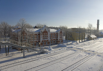 Image showing Railway station of Venev city. Russia