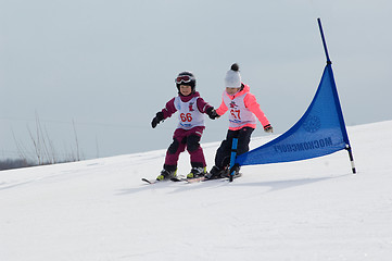 Image showing Hand by hand down the hill