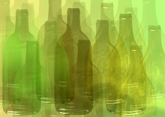 Image showing Abstract bottle background