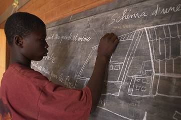 Image showing African student