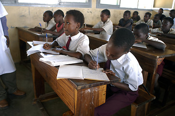 Image showing African student