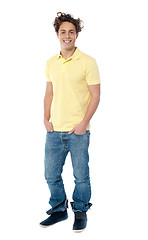 Image showing Full length image of a casual young man