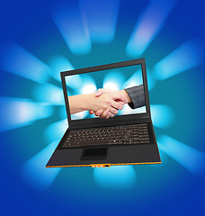 Image showing business laptop 