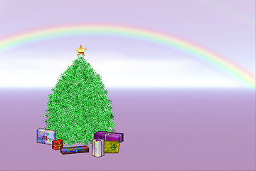 Image showing Rainbow Christmas