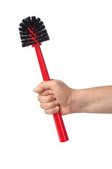 Image showing Hand with Toilet Brush