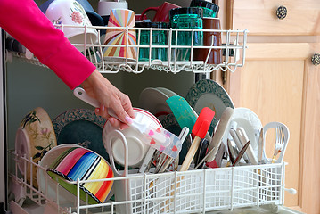 Image showing Washing Dishes