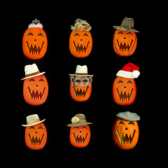 Image showing Halloween Jack O Lantern Collage