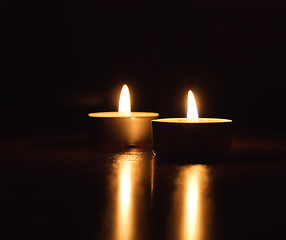 Image showing Burning candles