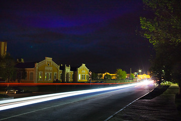 Image showing night traffic light 