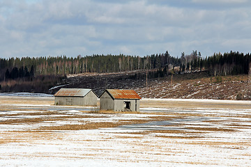 Image showing Old Country Landscape at Spring