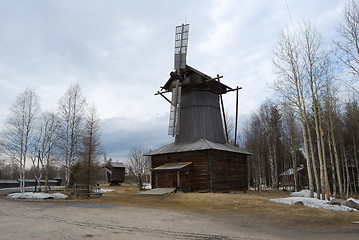 Image showing Wooden Windmill