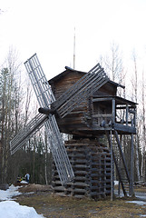 Image showing Wooden Windmill