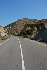 Image showing Tabernas road