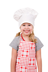 Image showing girl in chef's hat