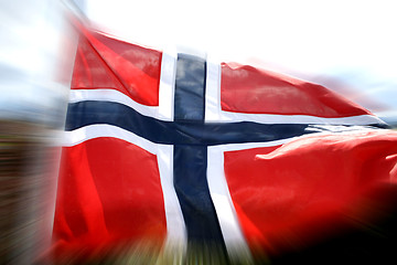 Image showing Norwegian flag