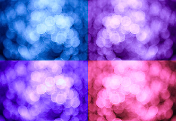 Image showing Bokeh lights. Set