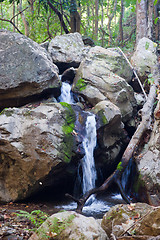 Image showing small waterfall in stream